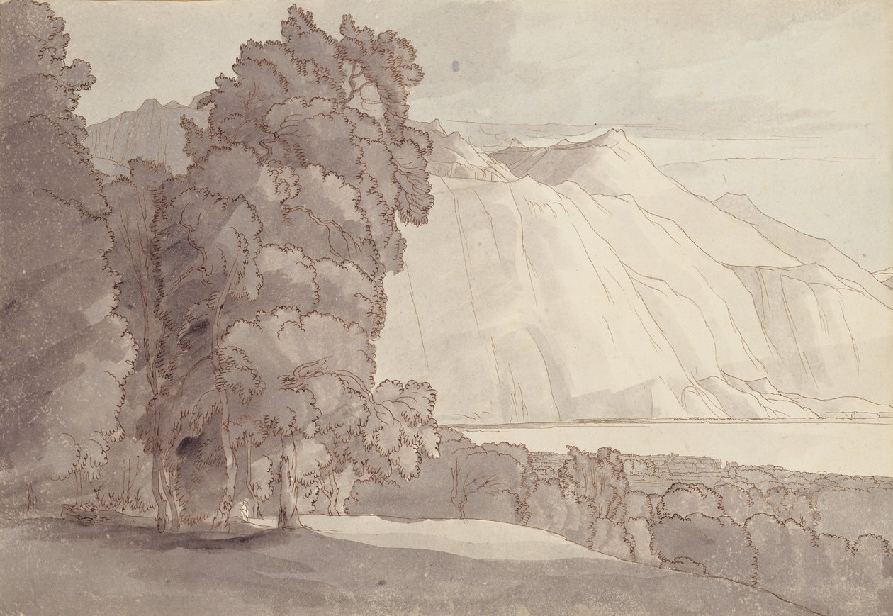 Landscape (Lake Geneva) by Francis Towne