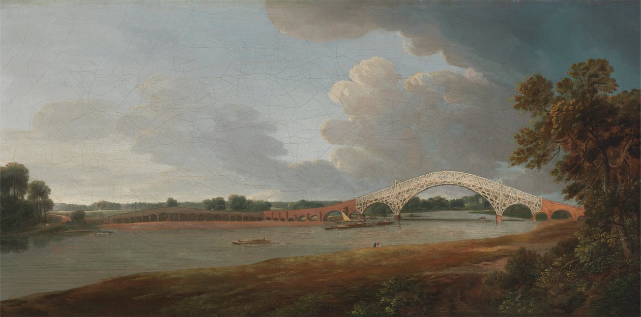 Old Walton Bridge by Francis Towne