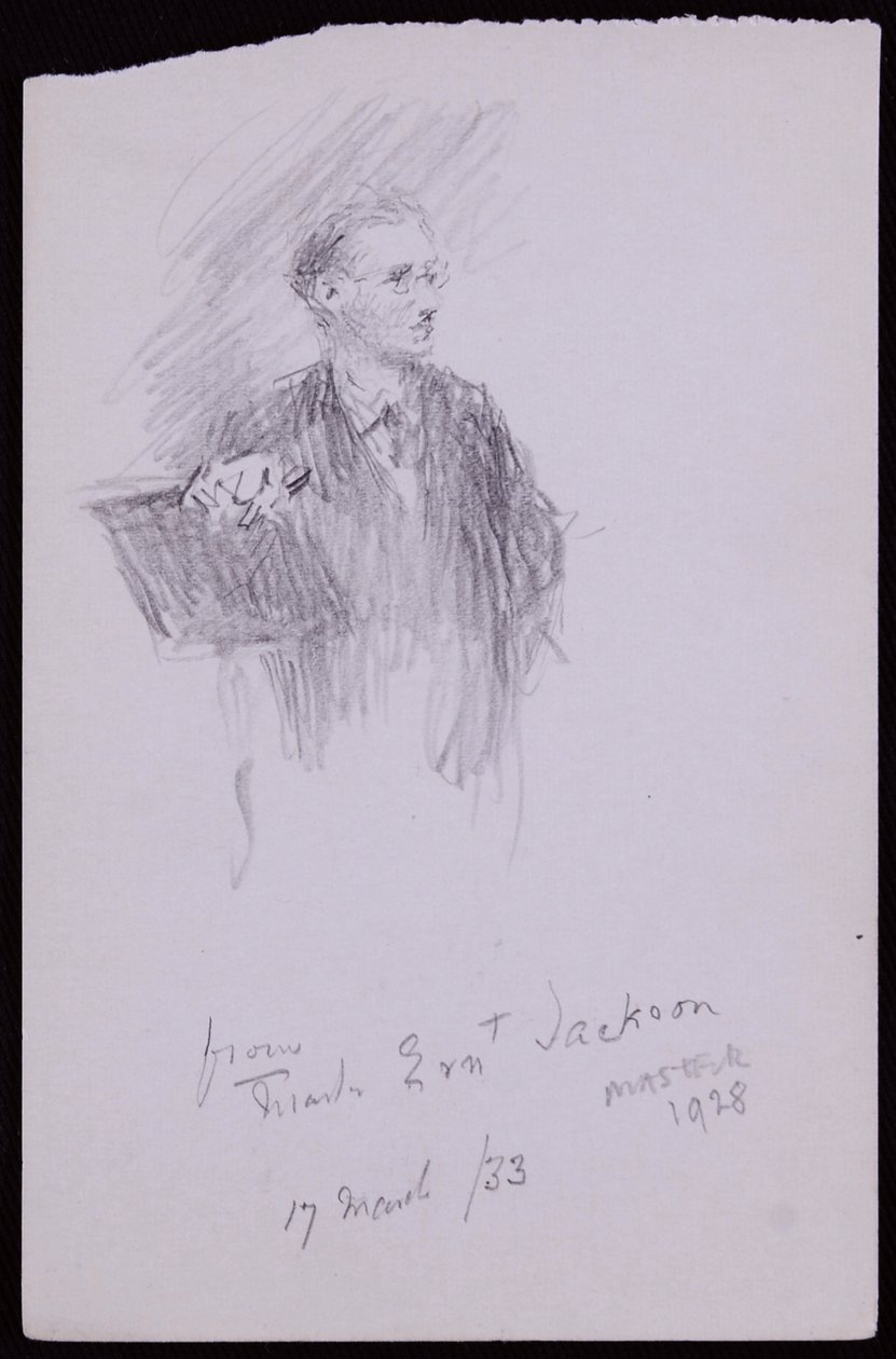 Portrait of Ernest Jackson by Francis Wilfred Lawson