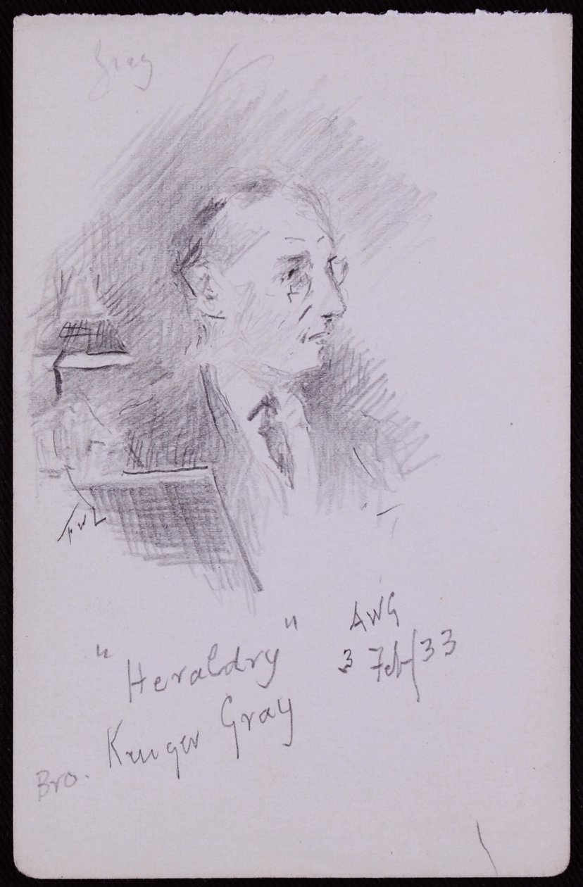 Portrait of George Kruger Gray by Francis Wilfred Lawson