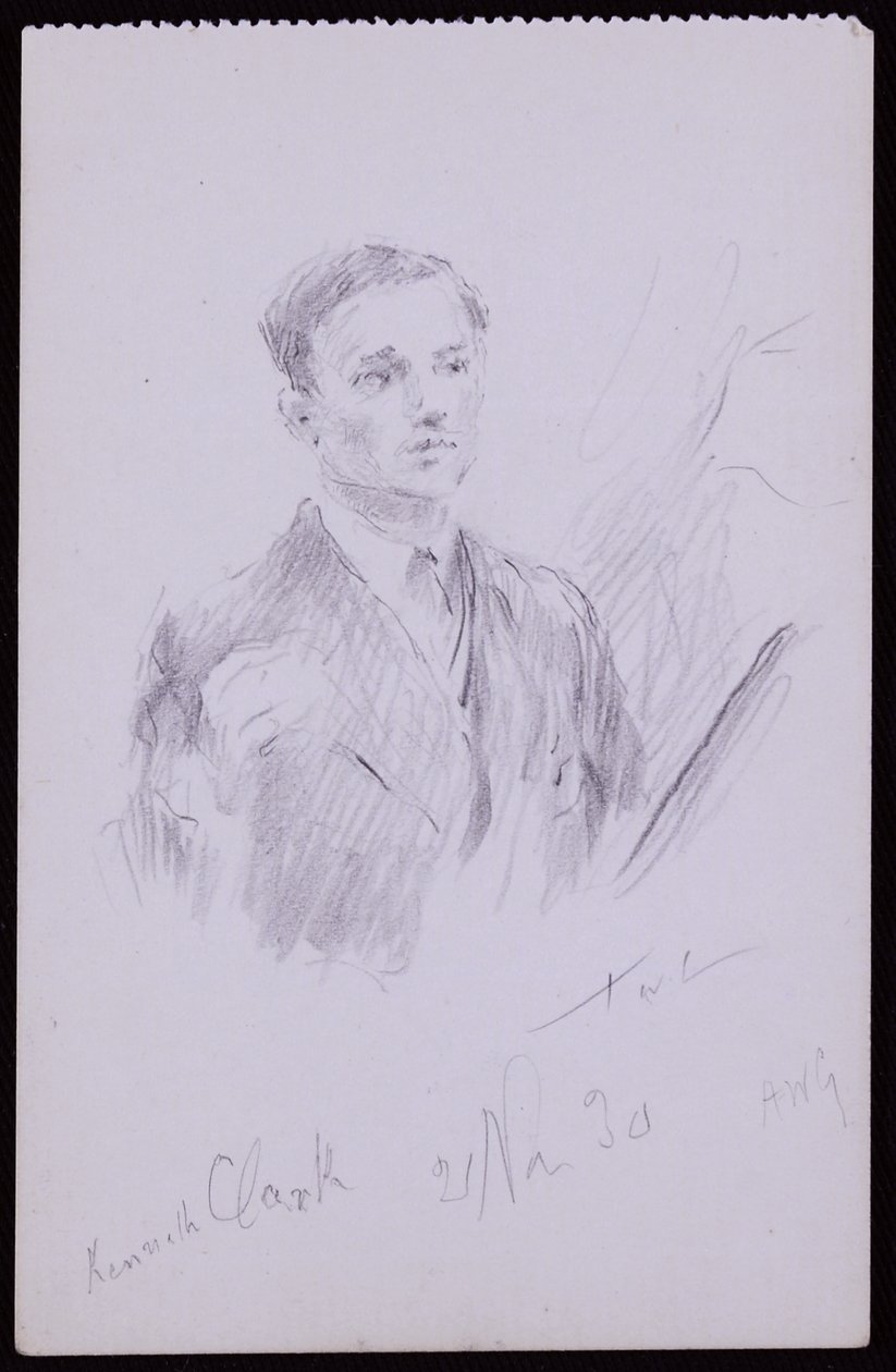 Portrait of Kenneth Clarke by Francis Wilfred Lawson