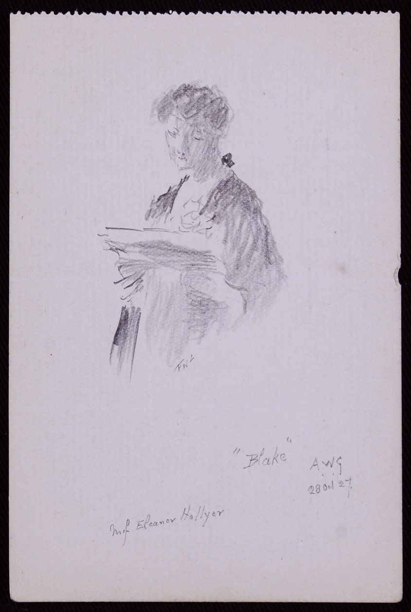 Portrait of Miss Eleanor Hellyer by Francis Wilfred Lawson