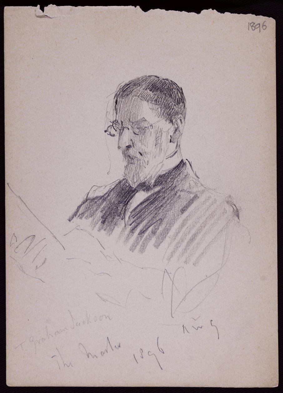 Portrait of TG Jackson by Francis Wilfred Lawson