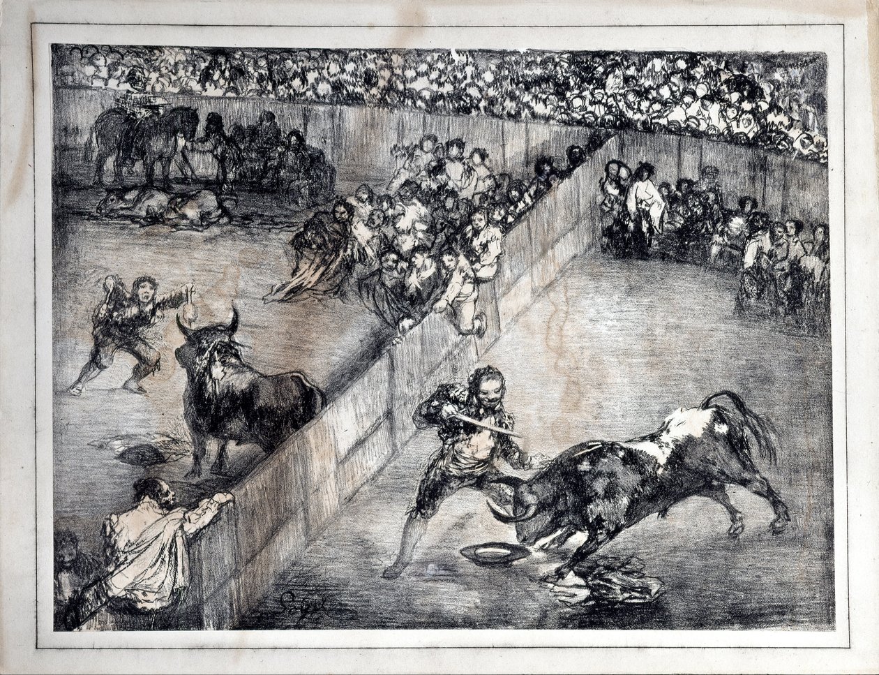 Bullfight in a Divided Ring by Francisco de Goya