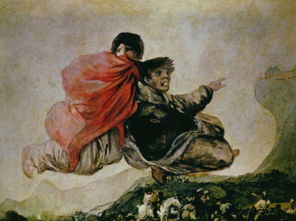 Fantastic Vision (Asmodeus) 1821-23 (detail) by Francisco de Goya