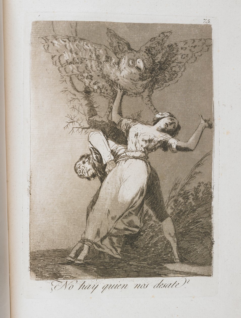 Plate from Los Caprichos, 1797-1798 by Francisco de Goya