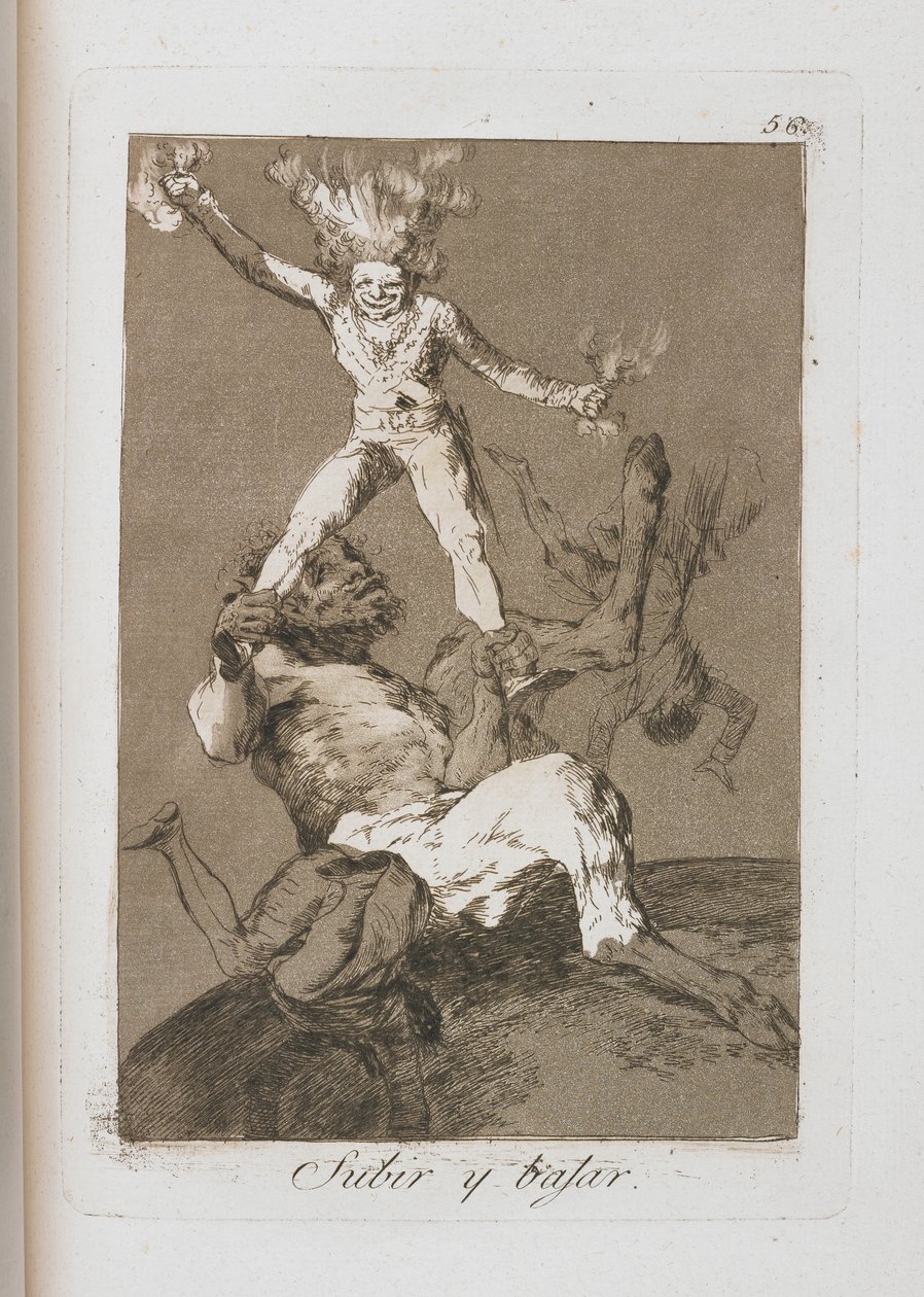 Plate from Los Caprichos, 1797-1798 by Francisco de Goya