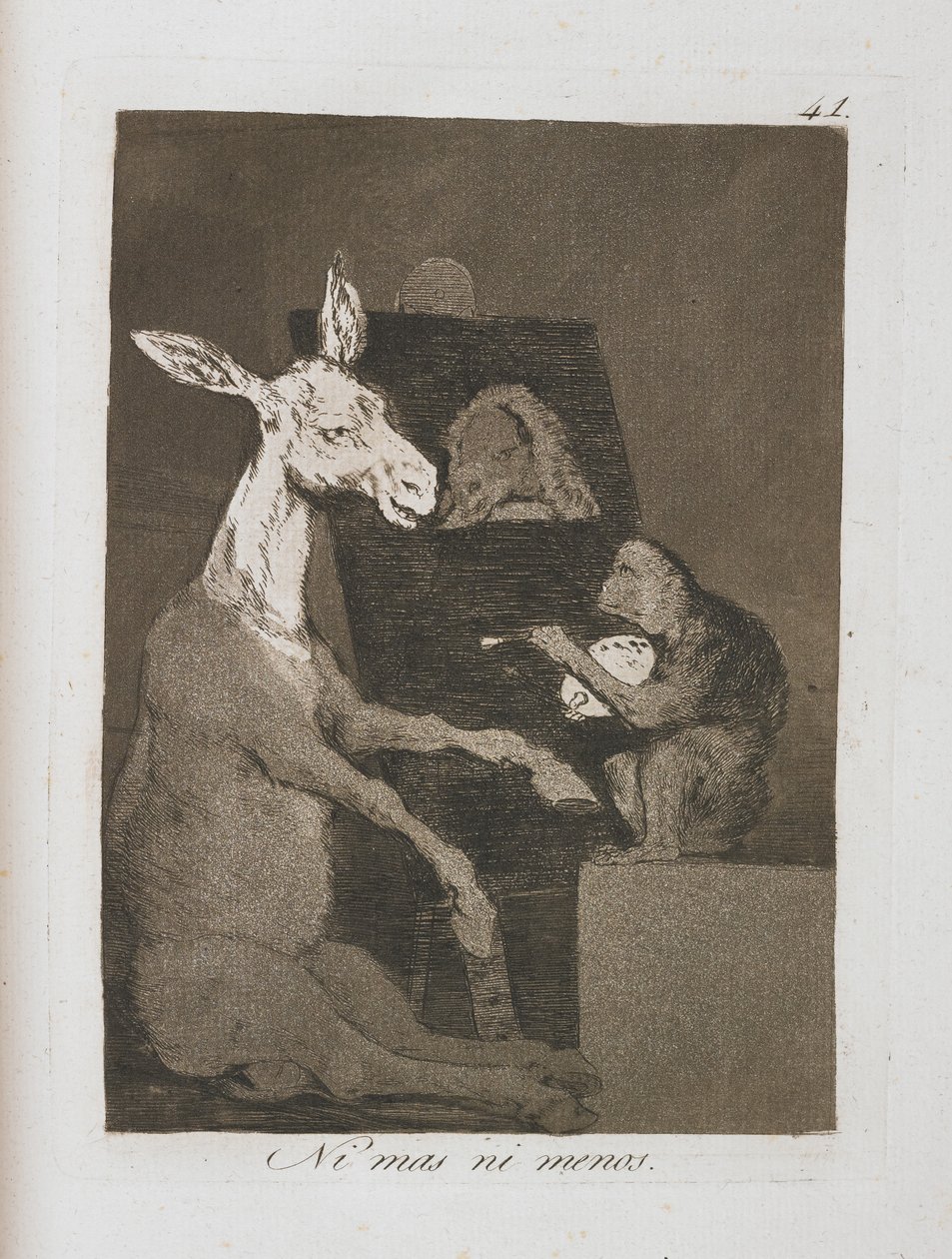 Plate from Los Caprichos, 1797-1798 by Francisco de Goya
