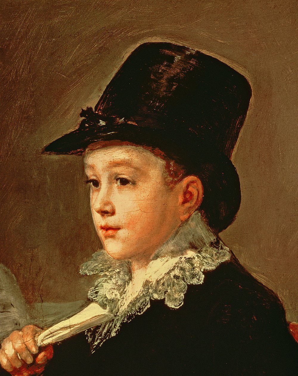 Portrait of Marianito Goya, Grandson of the Artist (detail) by Francisco de Goya
