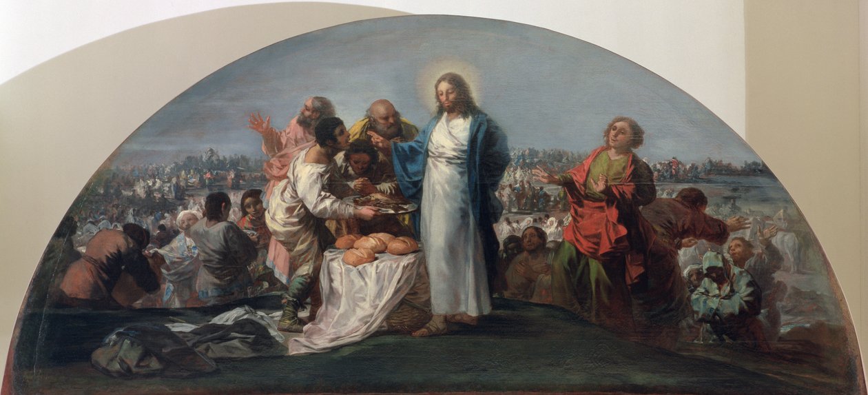 The Multiplication of the Loaves and Fishes by Francisco de Goya