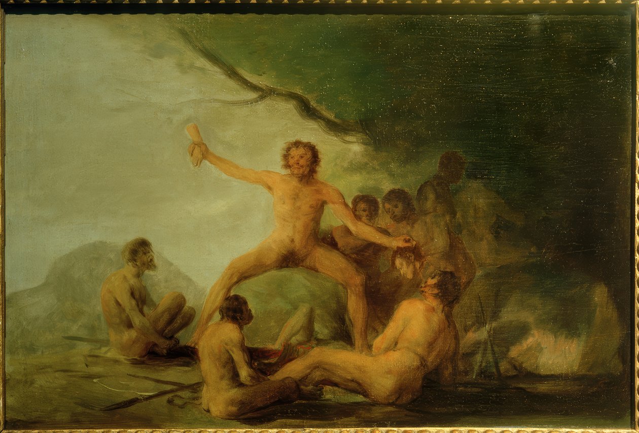 Cannibals Showing Human Remains by Francisco de Goya