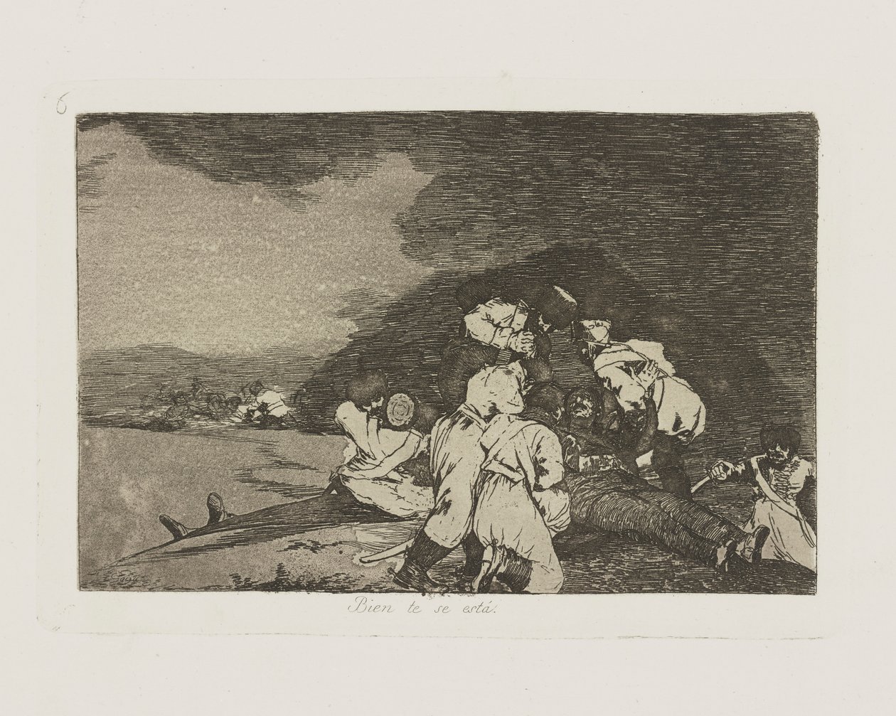 It Serves You Right, Plate 6 from the series The Disasters of War by Francisco de Goya