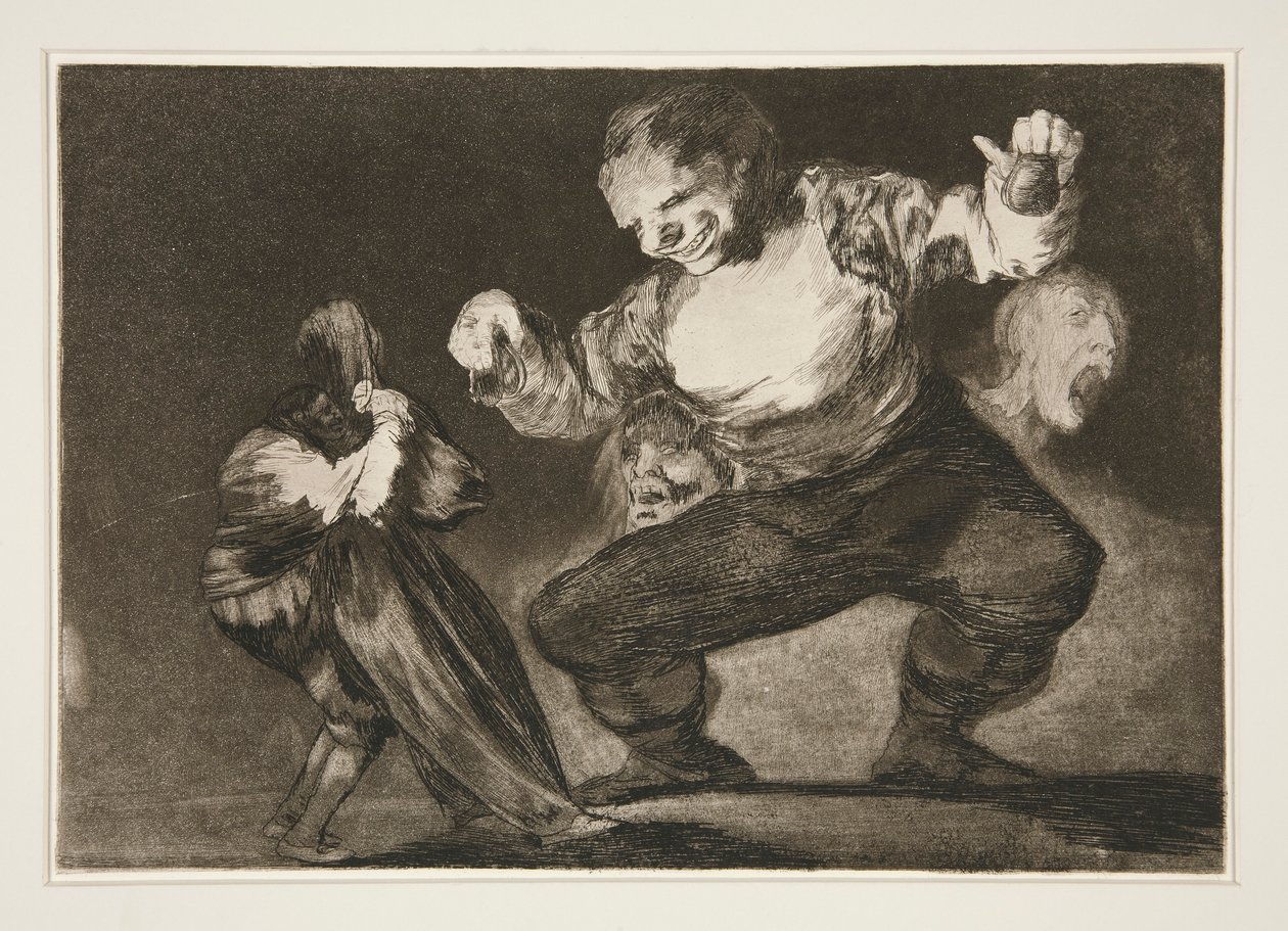 Simpleton, plate 4 from the series Los proverbios by Francisco de Goya