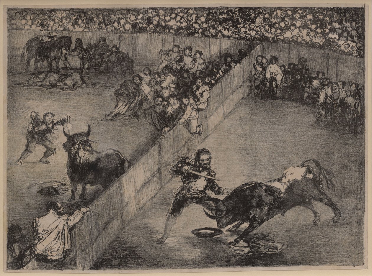 Bullfight in a Divided Ring by Francisco de Goya
