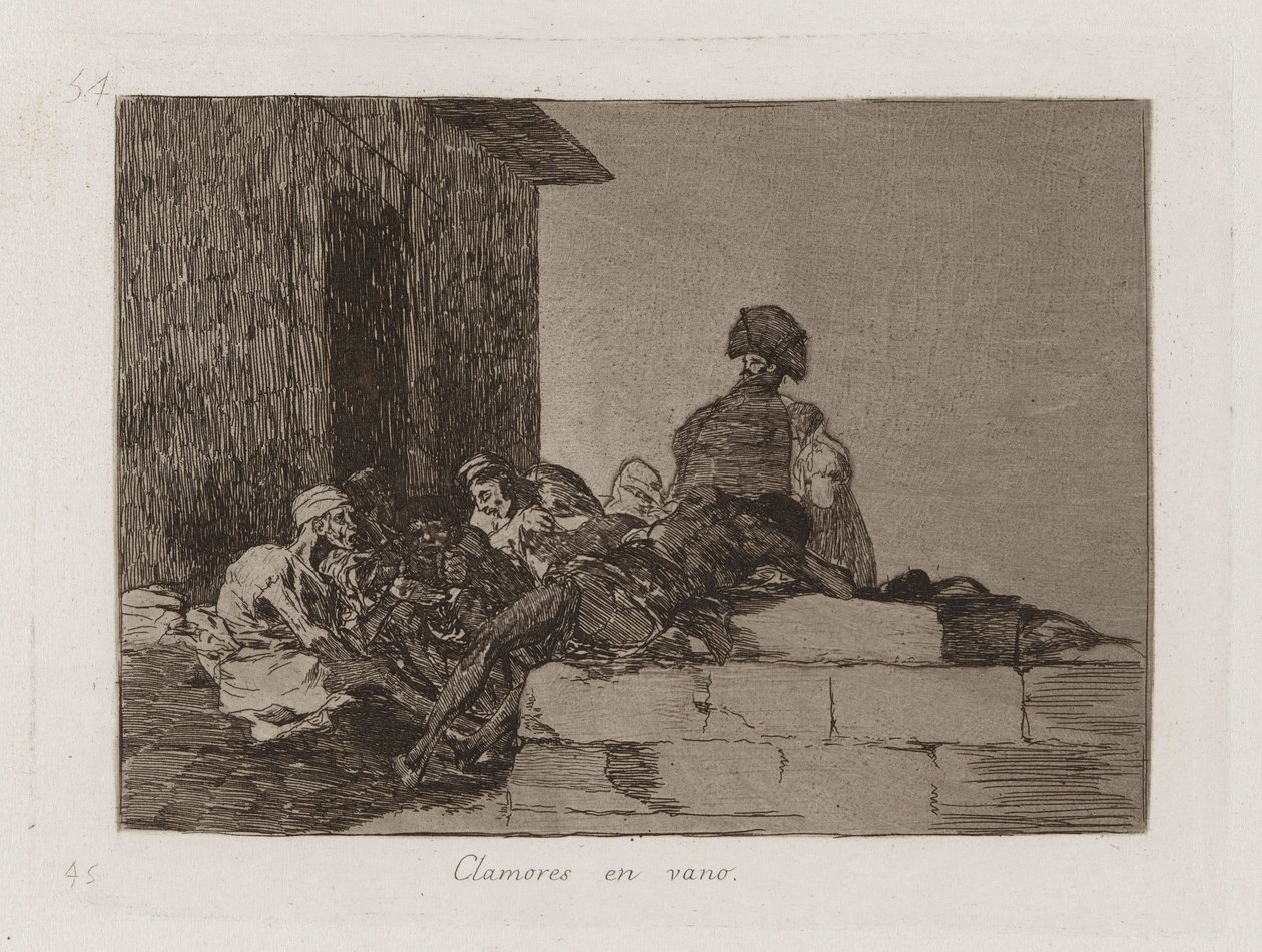 Appeals Are in Vain, Plate 54 from The Disasters of War by Francisco de Goya