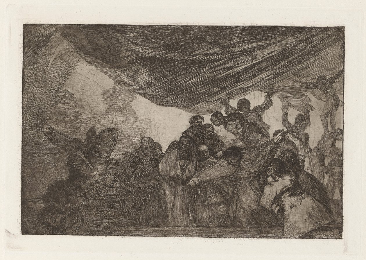 Clear Folly, also known as Without Commending Himself Either to God or the Devil, from the Series Los Disparates (Los Proverbios) by Francisco de Goya