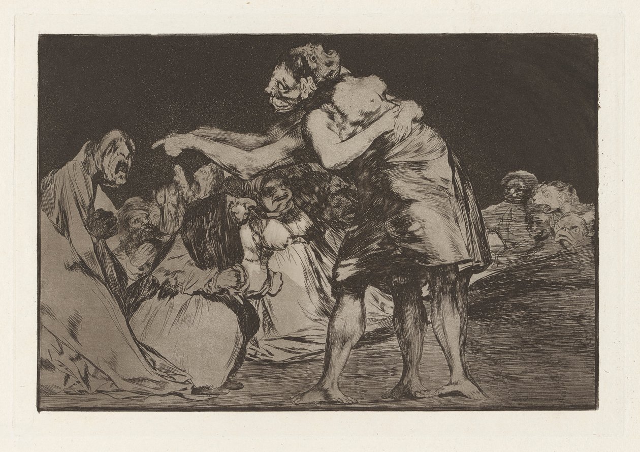 Disorderly Folly or Matrimonial Folly, also known as She Who Is Ill Wed Never Misses a Chance to Say So, from the series Los disparates (Los proverbios) by Francisco de Goya
