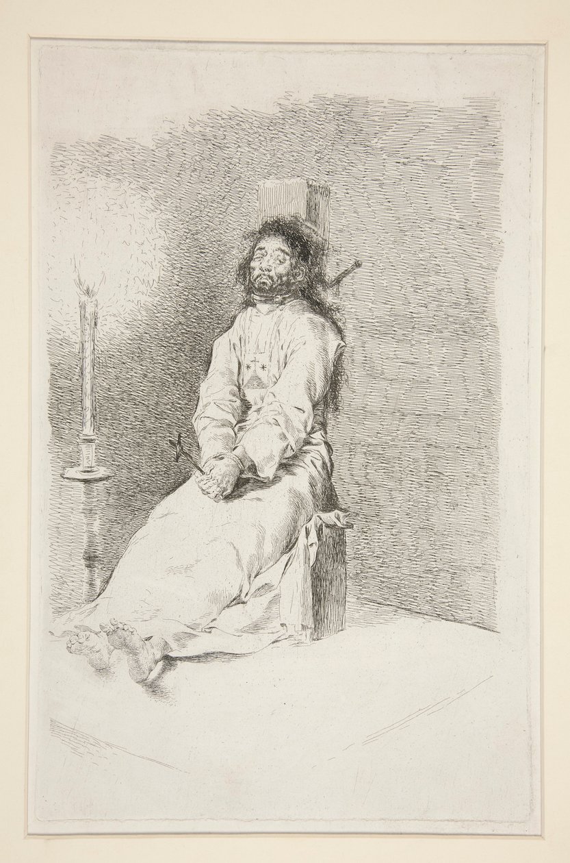The Garroted Man by Francisco de Goya