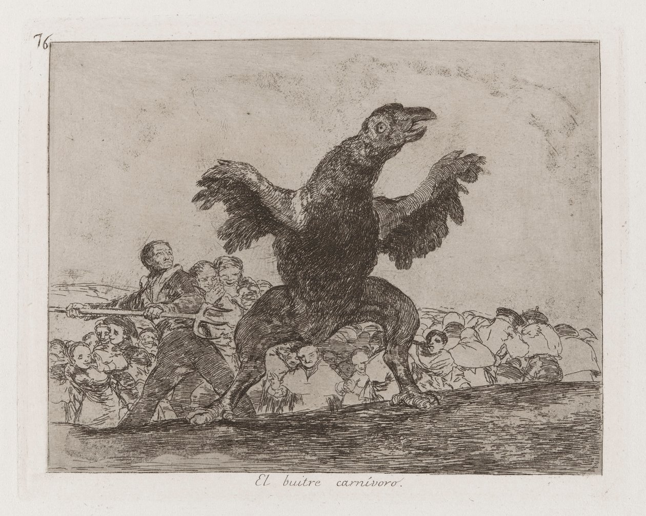 The Carnivorous Vulture, Plate 76 from The Disasters of War by Francisco de Goya