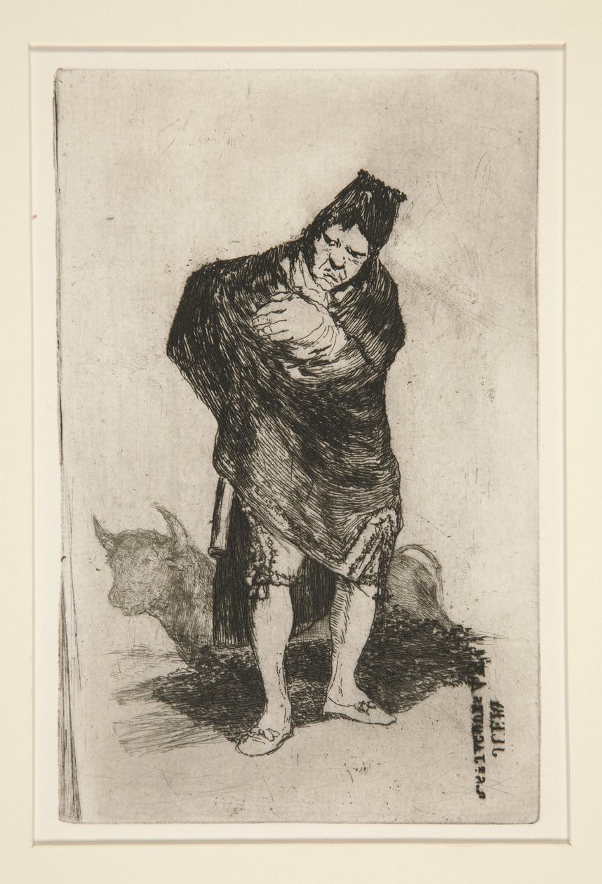 The Cloaked Man by Francisco de Goya