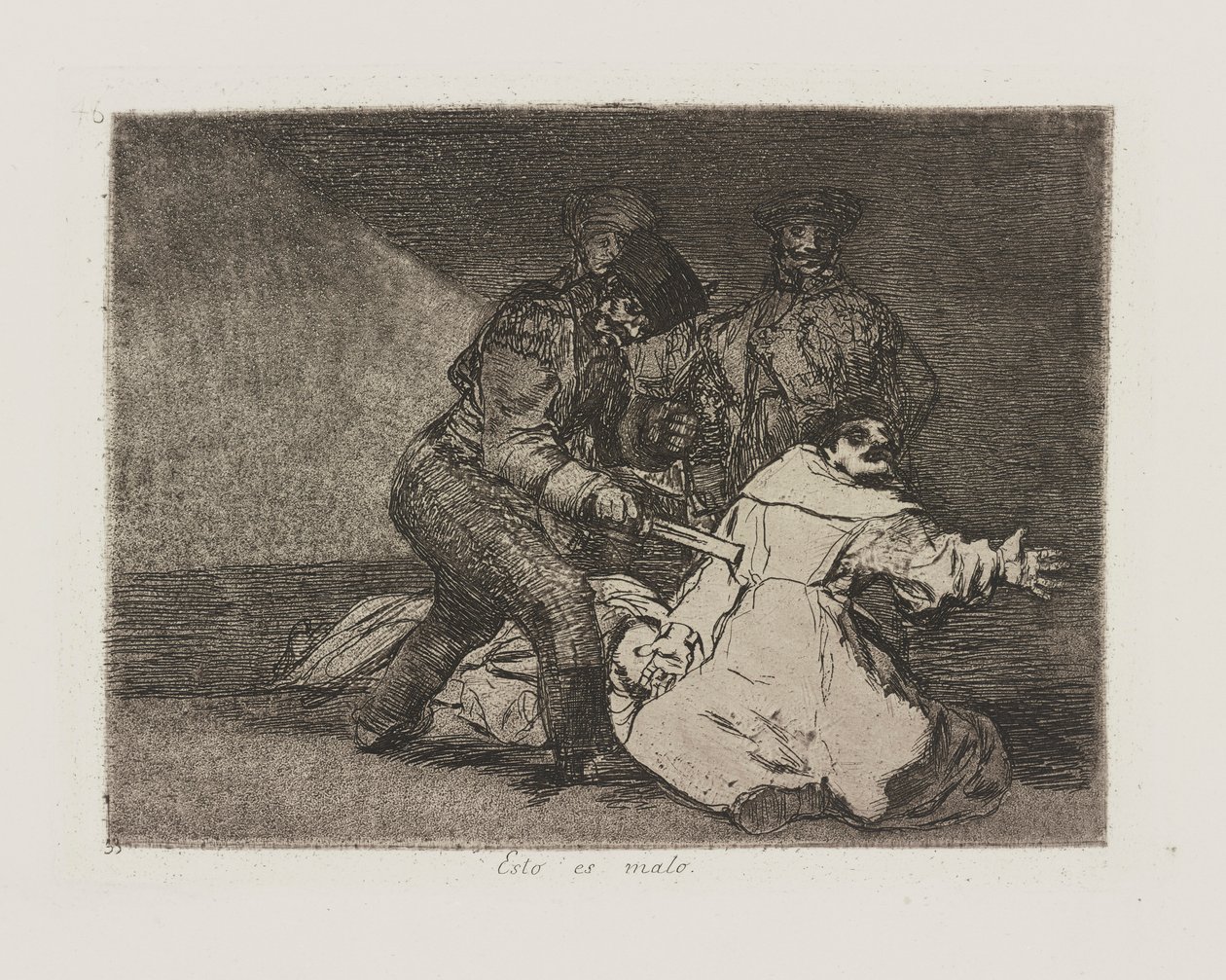 This Is Bad, pl. 46 from the series The Disasters of War by Francisco de Goya