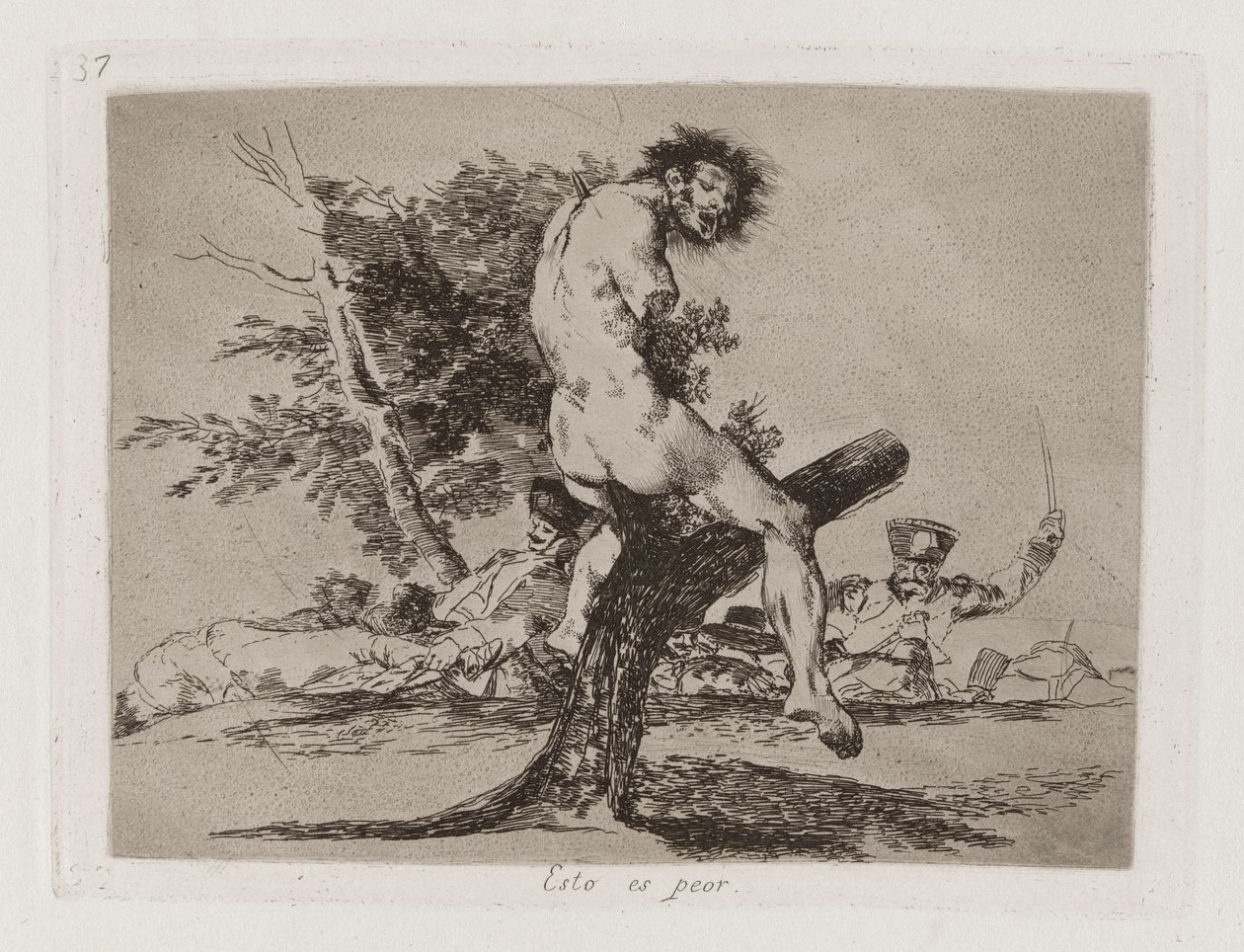 This is Worse, Plate 37 from The Disasters of War by Francisco de Goya