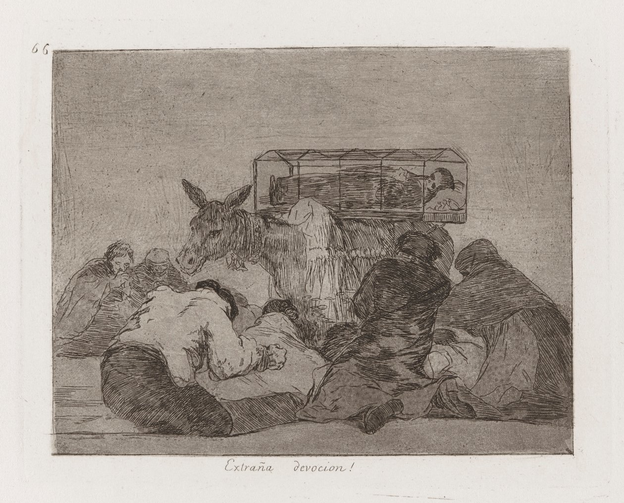 Strange Devotion!, Plate 66 from The Disasters of War by Francisco de Goya