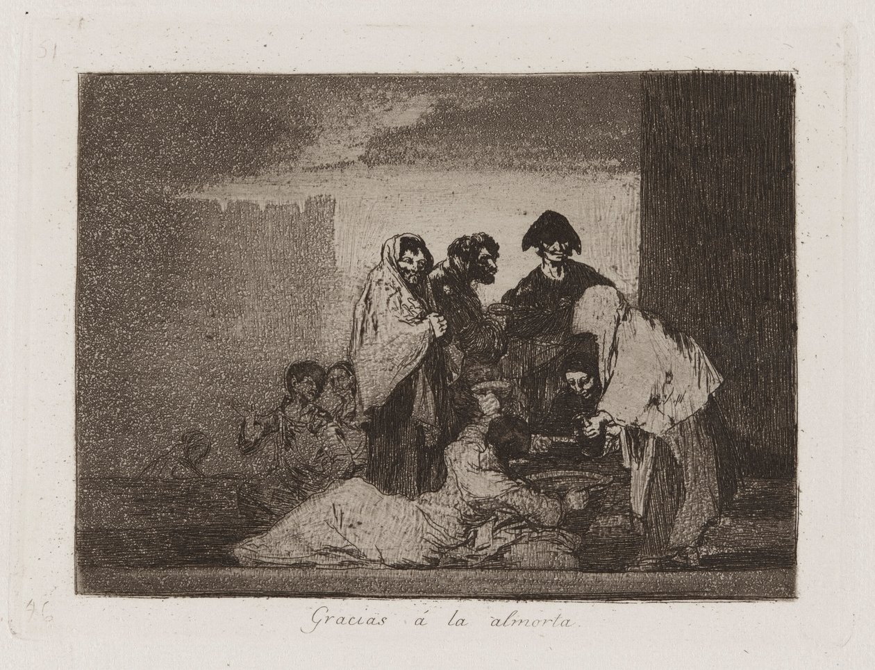 Thanks to the Millet, Plate 51 from The Disasters of War by Francisco de Goya