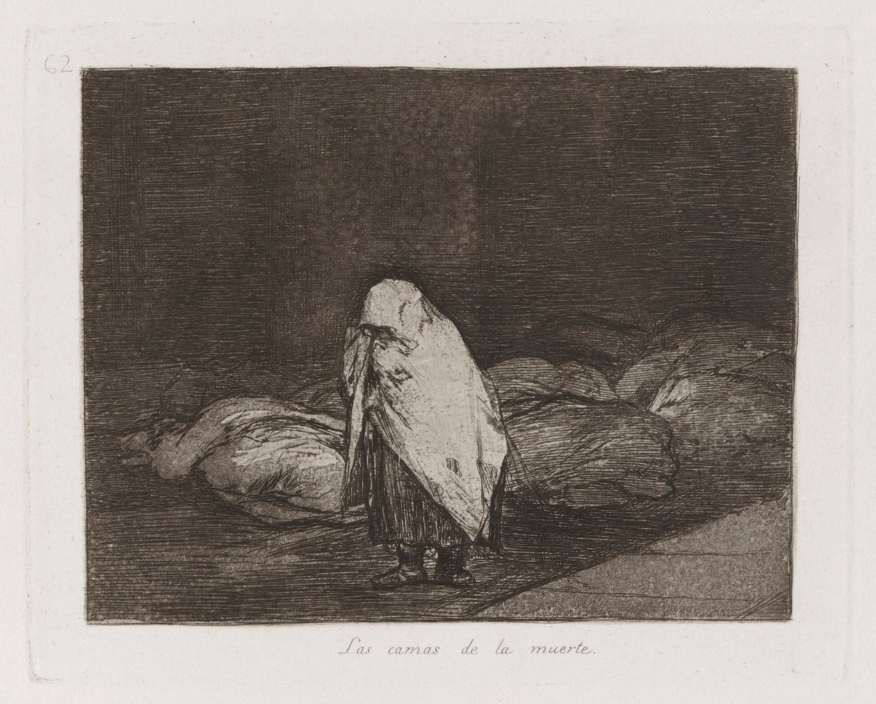 The Beds of Death, Plate 62 from The Disasters of War by Francisco de Goya