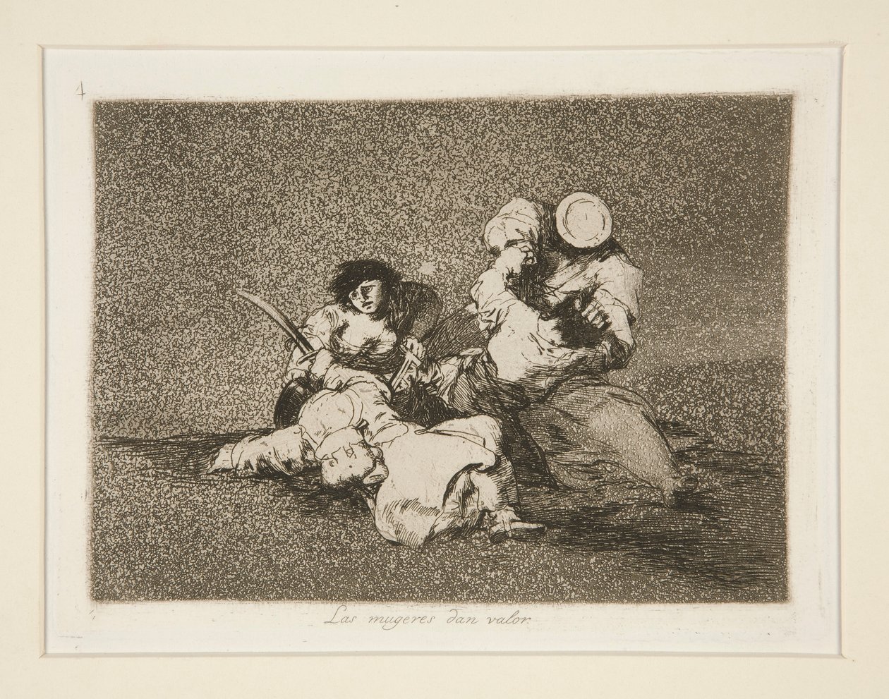The Women Give Courage, pl. 4 from The Disasters of War by Francisco de Goya
