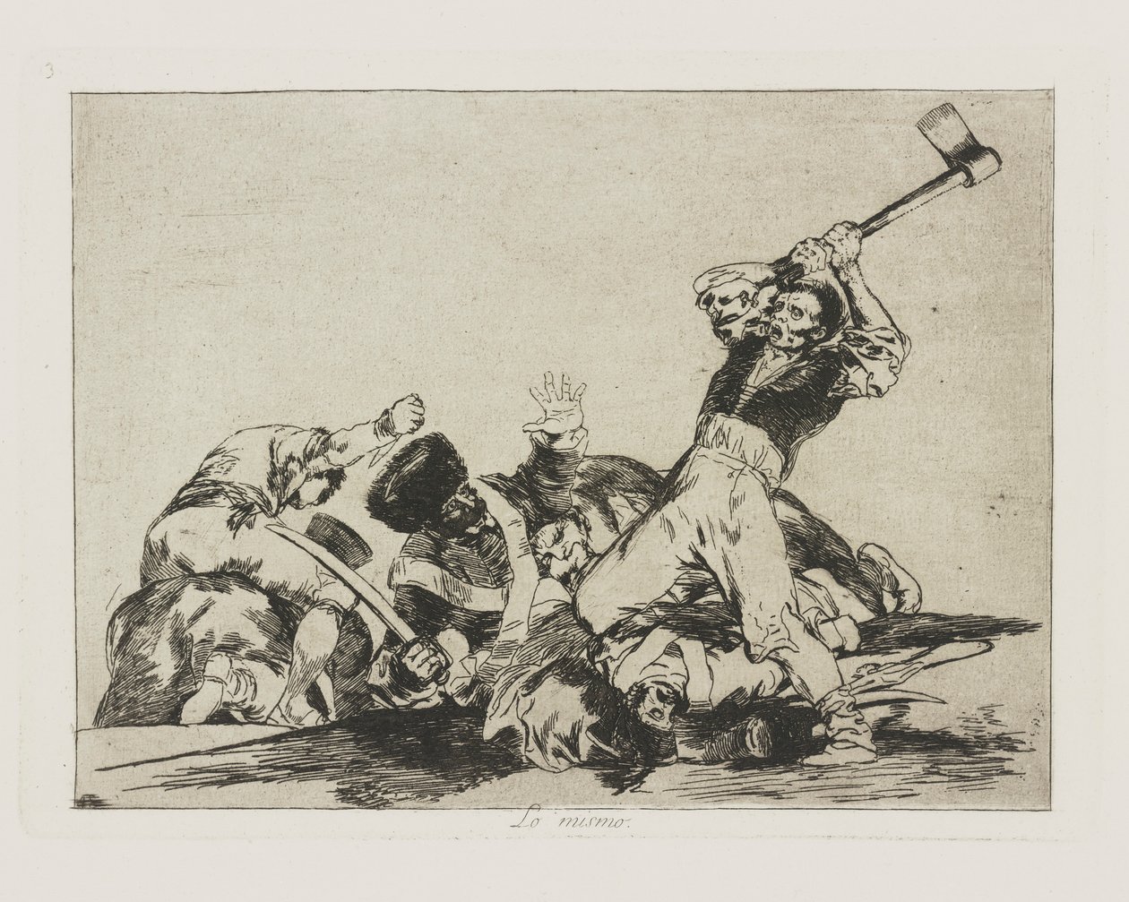 The Same, Plate 3 from the series The Disasters of War by Francisco de Goya
