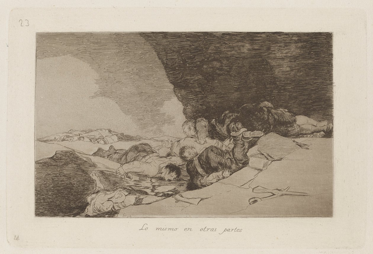 The Same Elsewhere, Plate 23 from The Disasters of War by Francisco de Goya
