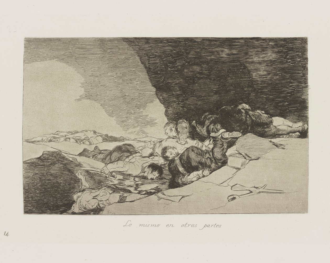 The Same Elsewhere, plate 23 from the series The Disasters of War by Francisco de Goya