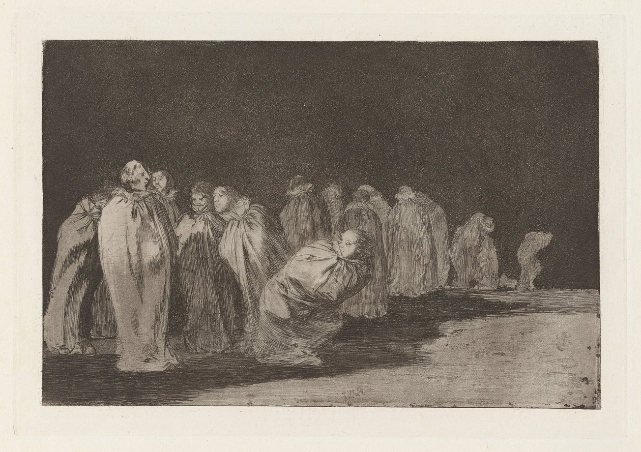 The Men in Sacks, also known as There is Something Beneath the Sackcloth (series title: Los disparates) by Francisco de Goya