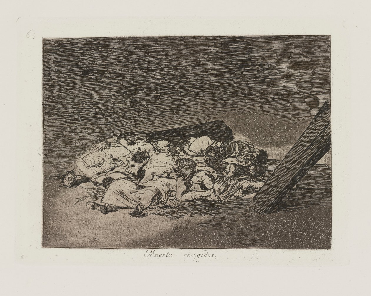 Harvest of the Dead, Plate 63 from the Series The Disasters of War by Francisco de Goya