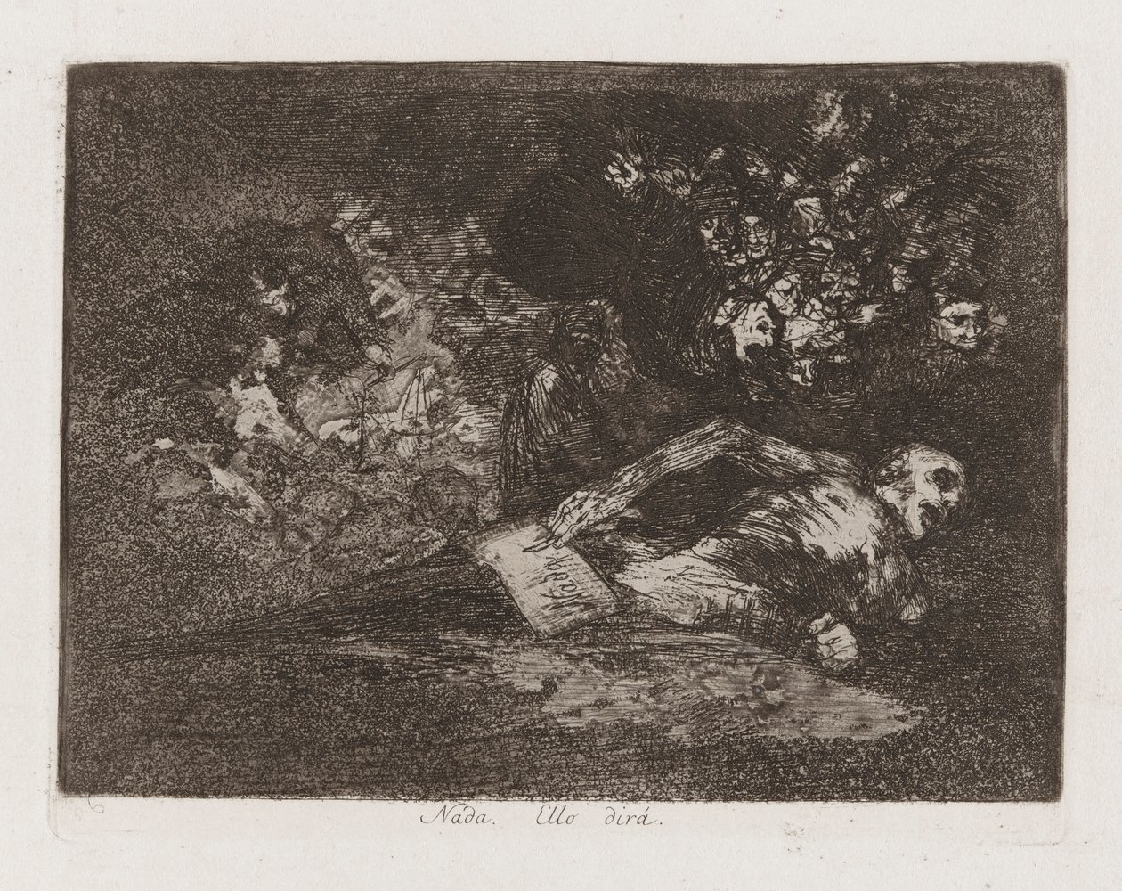 Nothing. The Event Will Tell, Plate 69 from The Disasters of War by Francisco de Goya
