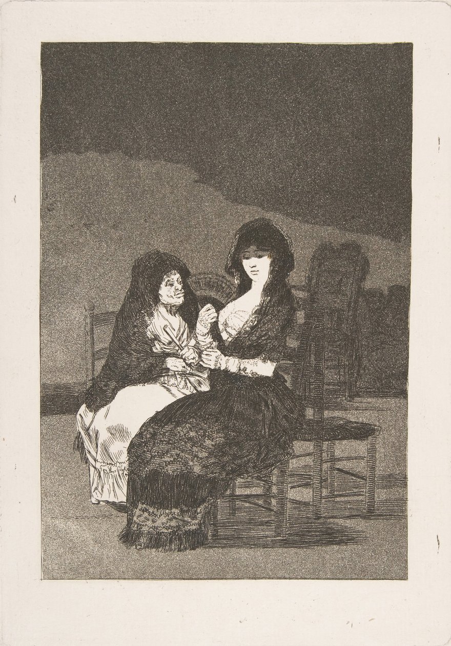 Plate 15 from Los Caprichos: Pretty Advice, 1799 by Francisco de Goya