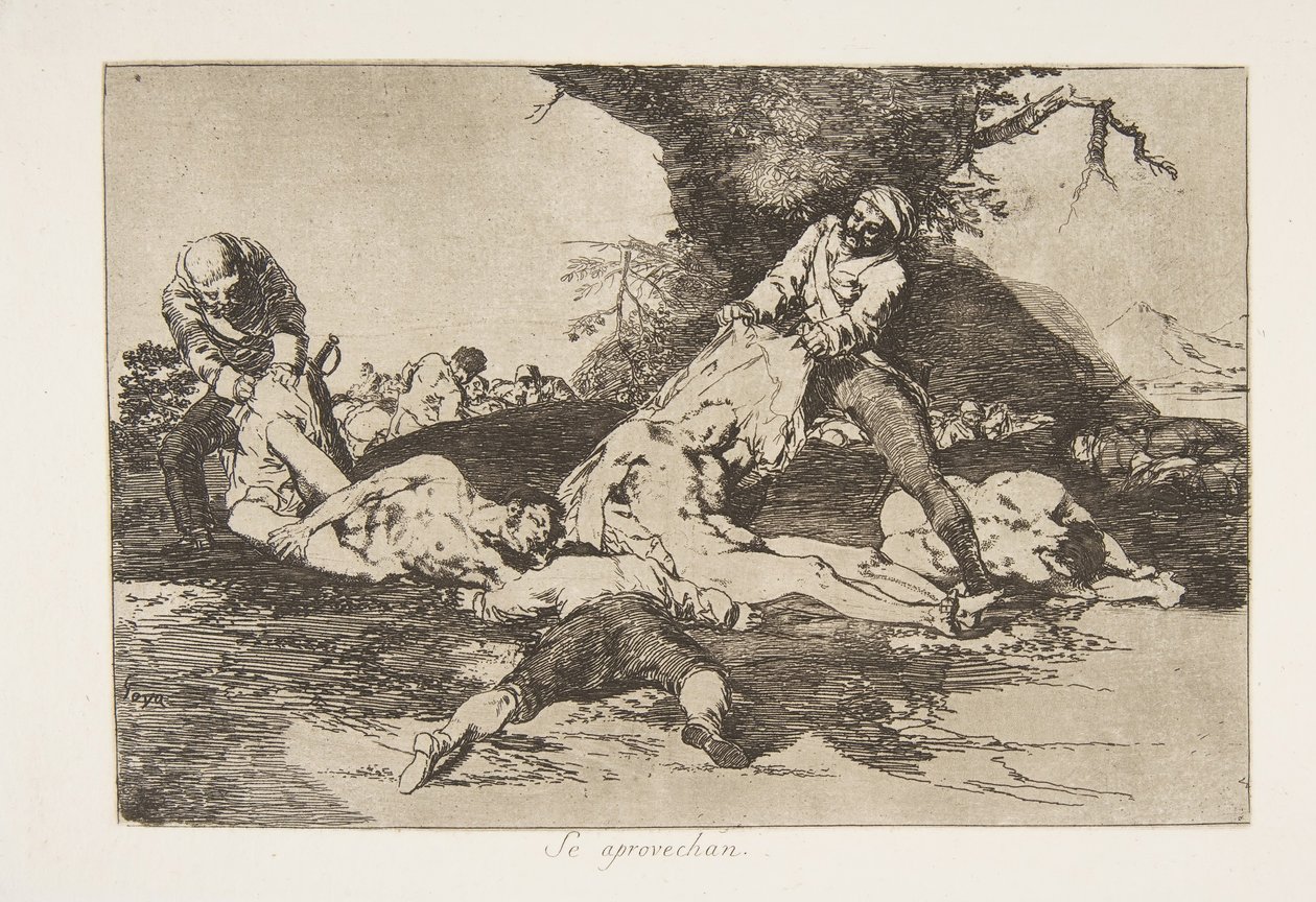 Plate 16 from The Disasters of War Los Desastres de la Guerra: T, 1810 published in 1863 by Francisco de Goya