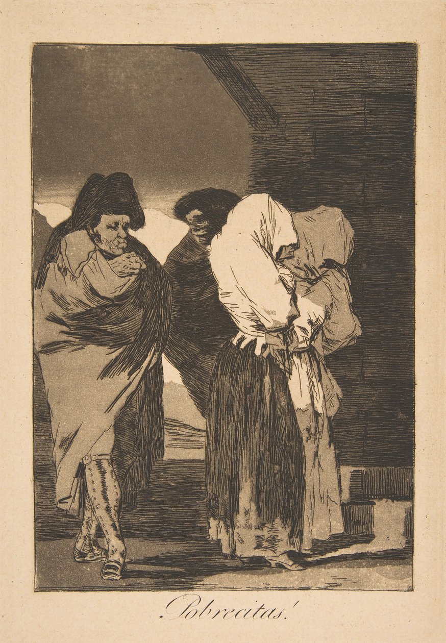 Poor Little Girls! (Plate 22 from Los Caprichos) by Francisco de Goya