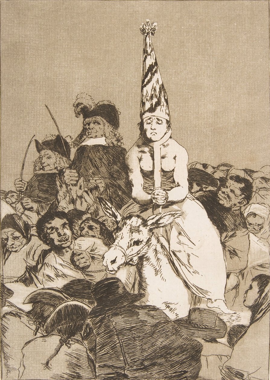 Plate 24 from Los Caprichos: Nothing could be done about It by Francisco de Goya