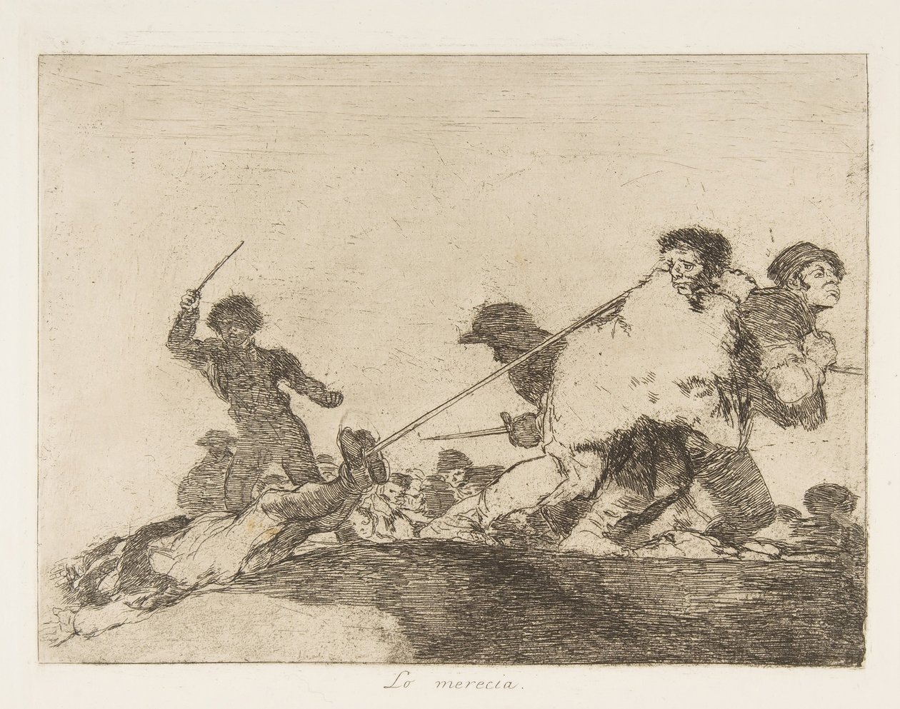 Plate 29 from The Disasters of War: He..., 1810 published 1863 by Francisco de Goya