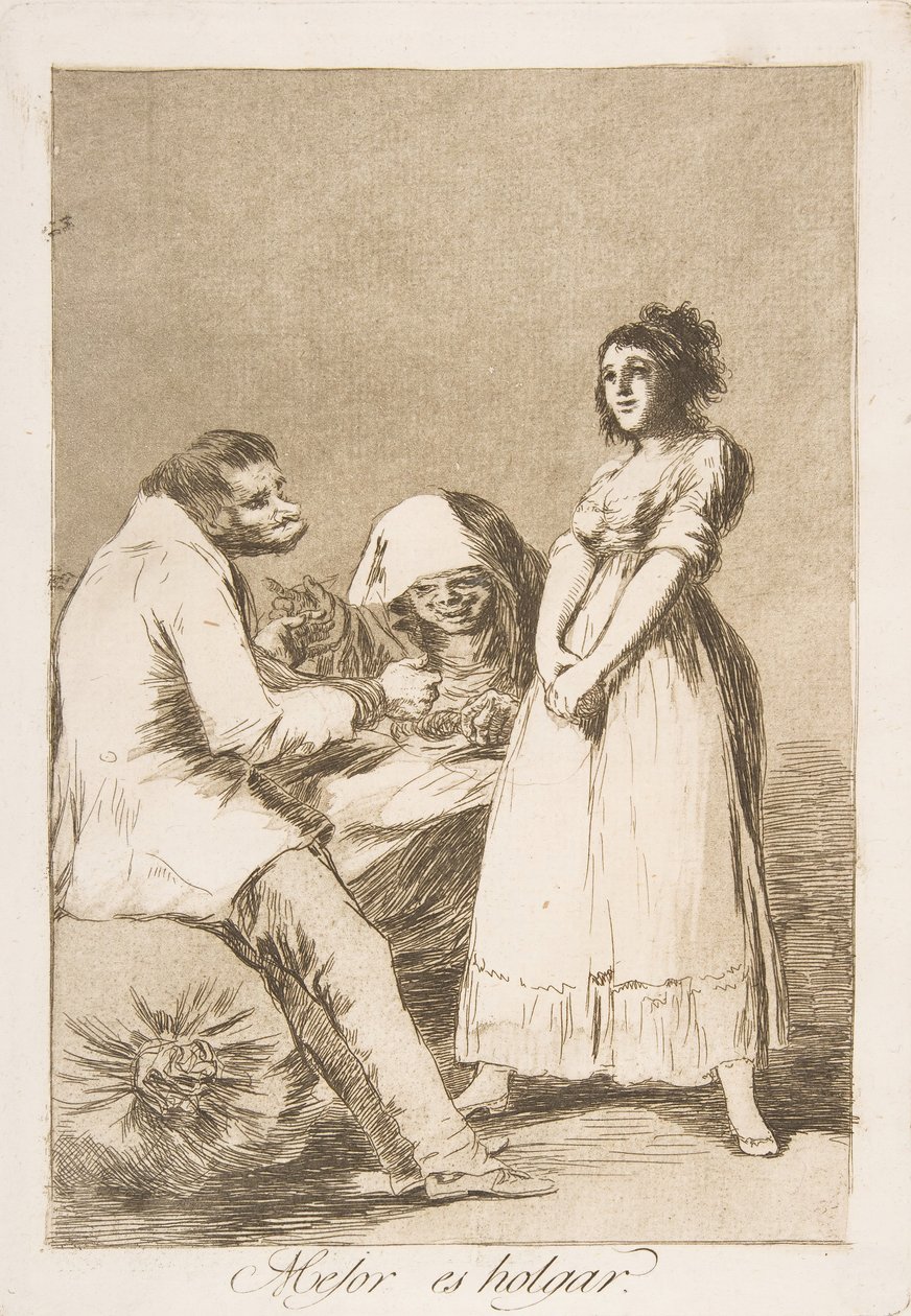 It is Better to be Lazy by Francisco de Goya