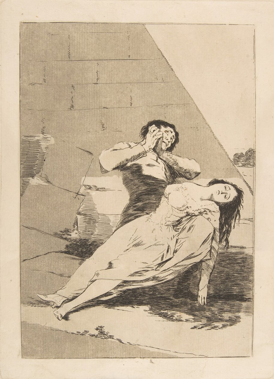 Plate 9 from Los Caprichos: Tantalus Tantalo by Francisco de Goya