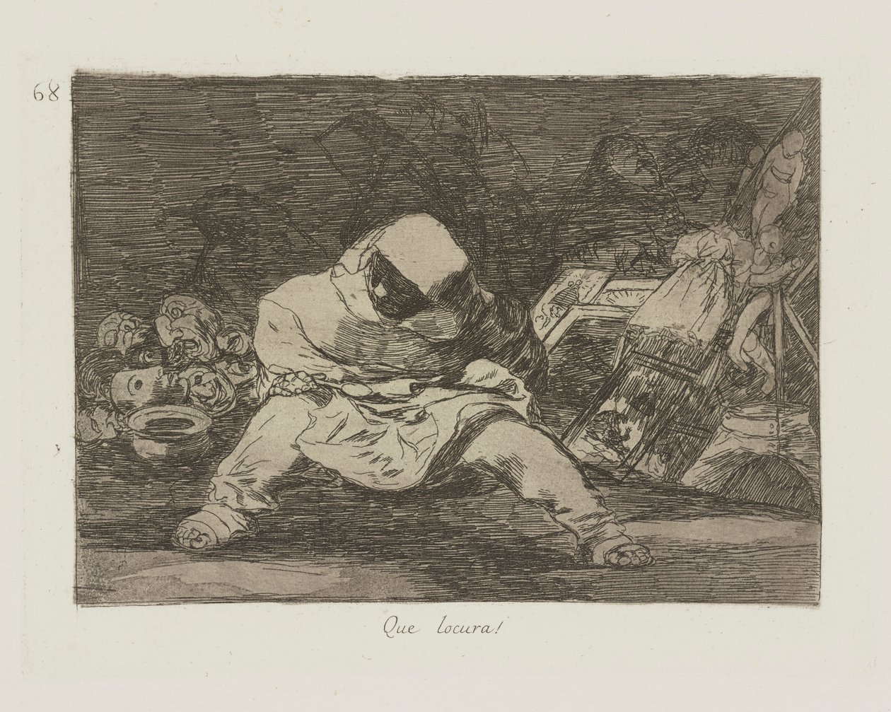 What Madness!, pl. 68 from the series The Disasters of War by Francisco de Goya