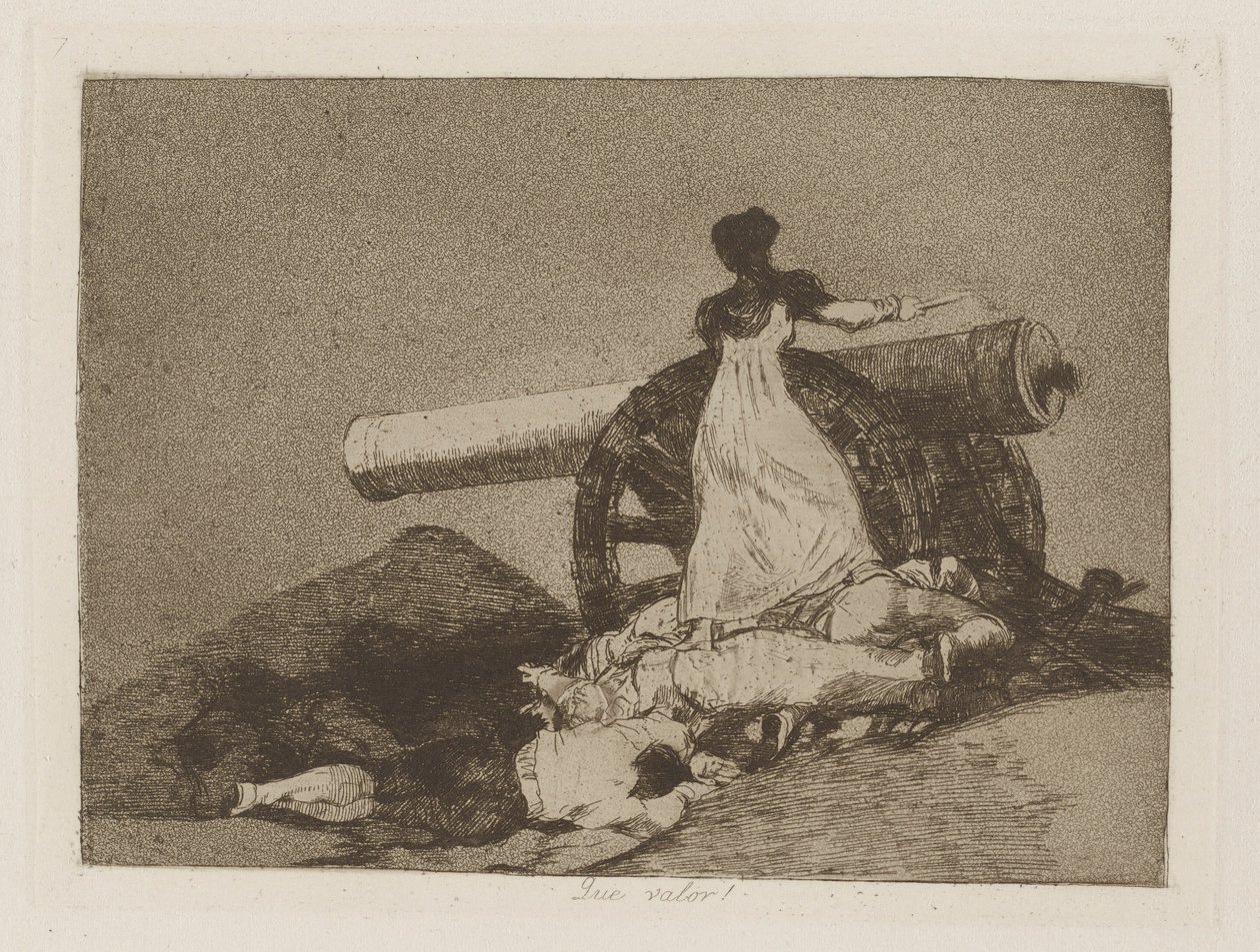 What Courage!, Plate 7 from the Series Los Desastres de la Guerra (The Disasters of War) by Francisco de Goya