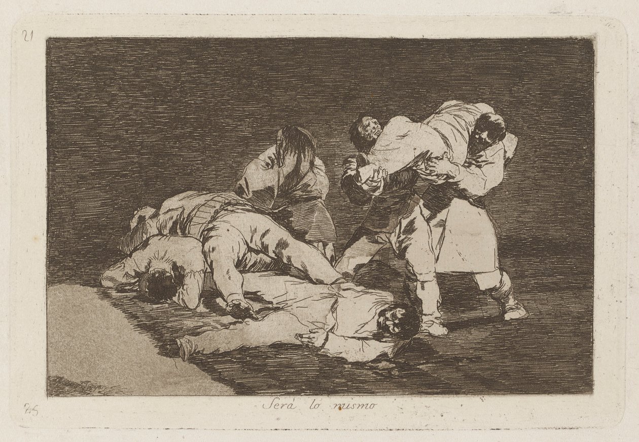 It Will Be the Same, Plate 21 from The Disasters of War by Francisco de Goya