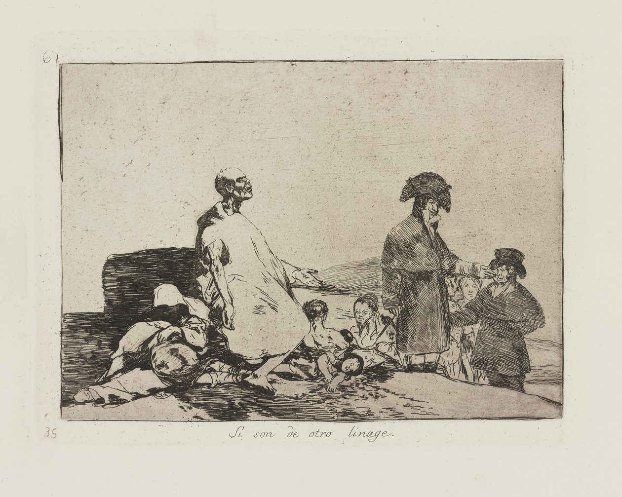 Perhaps They Are of Another Breed, Plate 61 from the Series Los Desastres de la Guerra (The Disasters of War) by Francisco de Goya