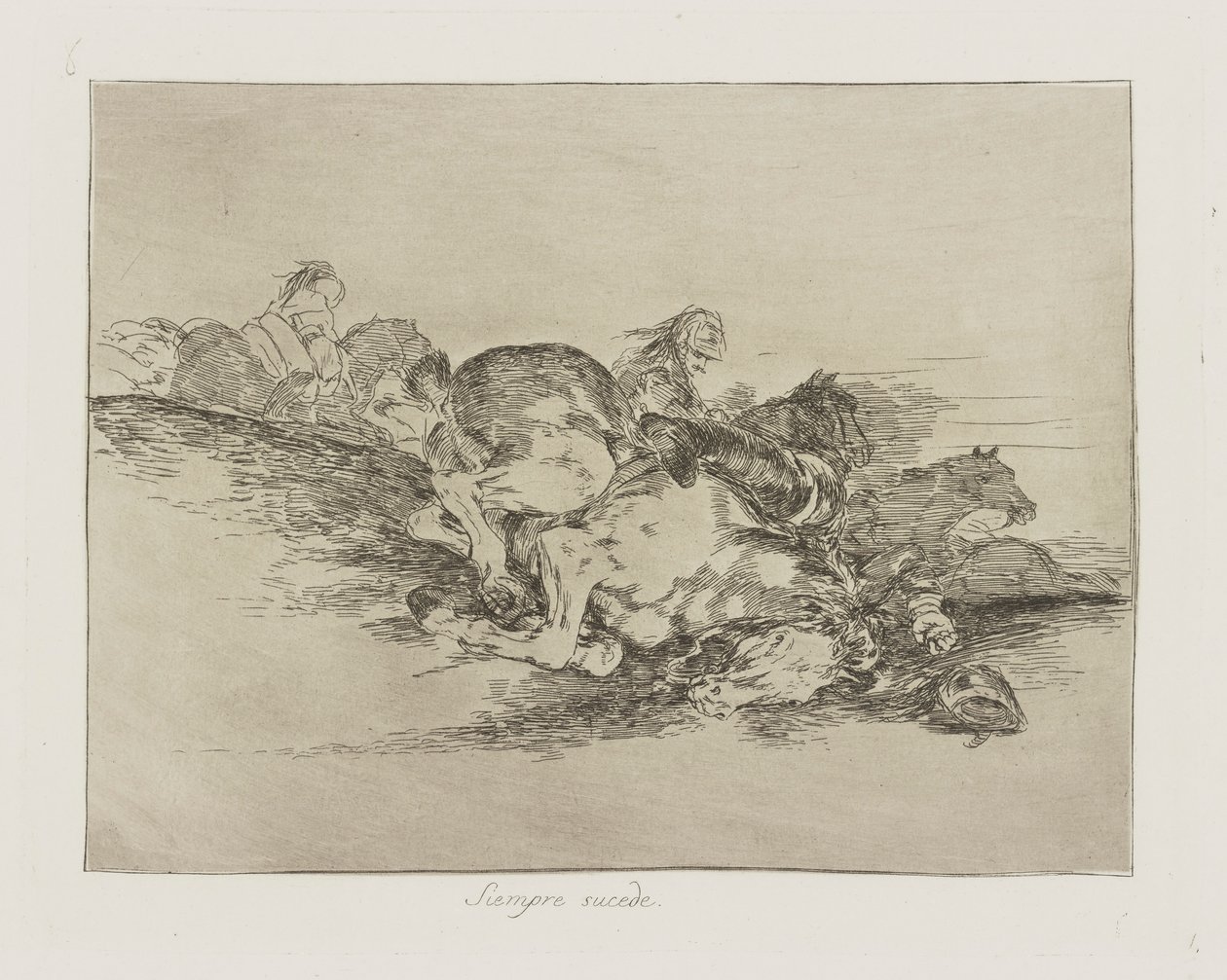 It Always Happens, plate 8 from the series The Disasters of War by Francisco de Goya