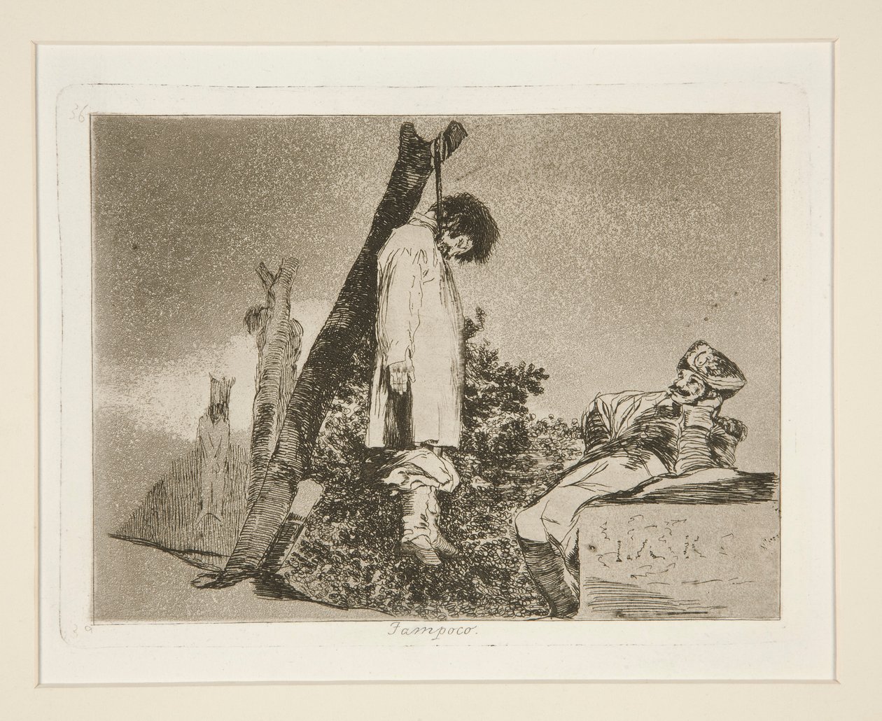Not [in This Case] Either, pl. 36 from The Disasters of War by Francisco de Goya