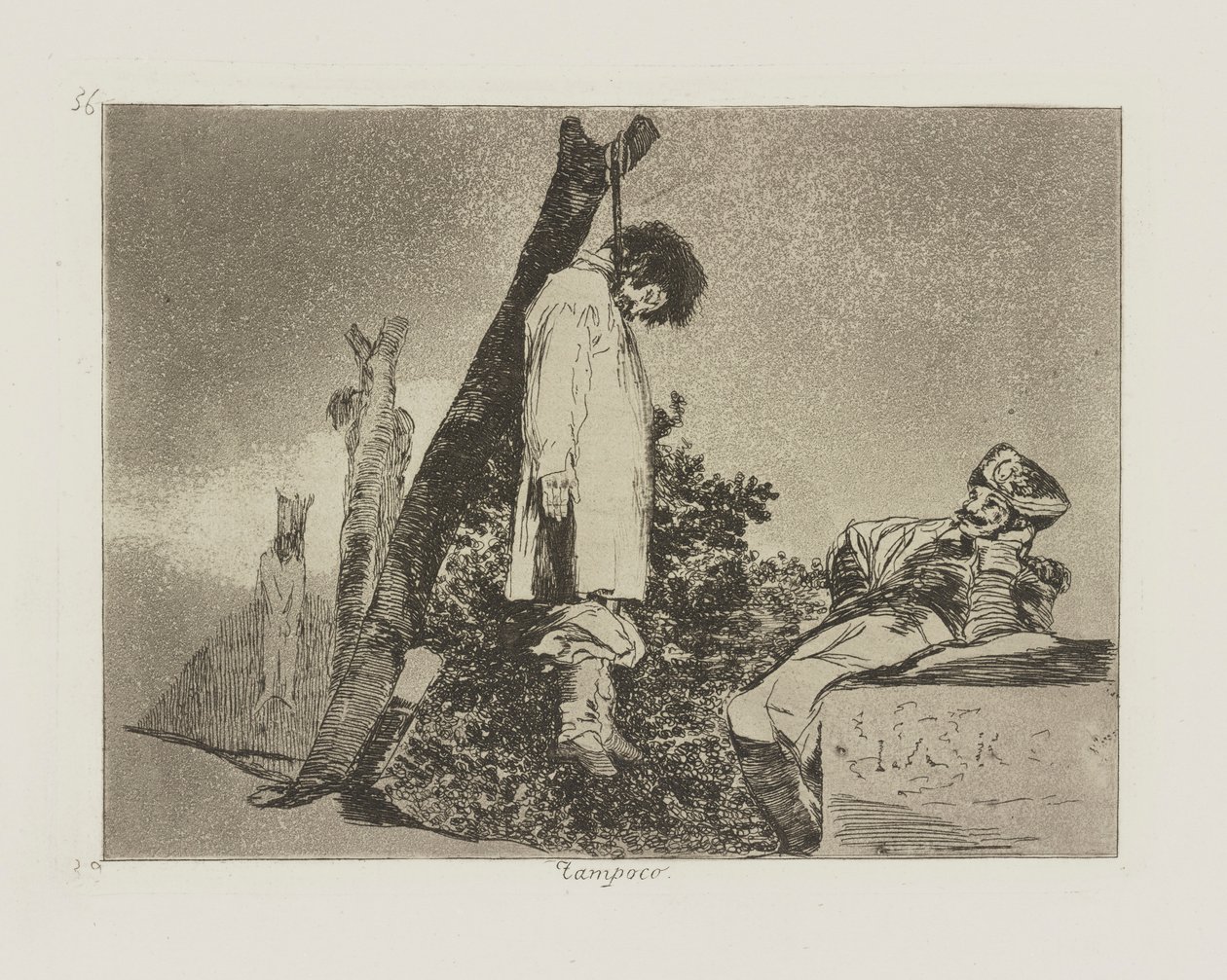 Not [in This Case] Either, Plate 36 from the Series The Disasters of War by Francisco de Goya
